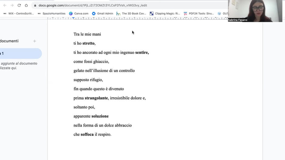 Incontro 3. Seconda sessione